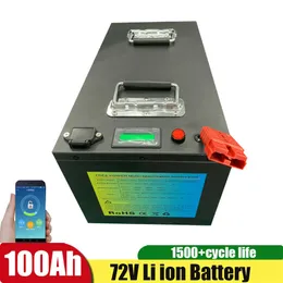 Fabrik grossist 72V litiumjon batteri elektriska fordon var batterier 72 volt 100ah litiumbatteri med laddare