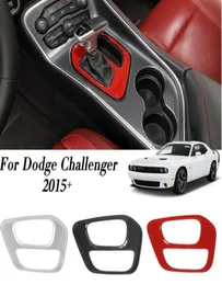Dodge Challenger 2015 UP Car Styling Car Interior Accessoriesの自動車用ギアシフトボックスパネルトリムカバー