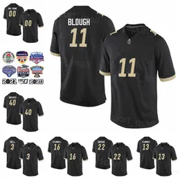 NCAA Purdue College Football University 36 Edwin Watson Jersey 11 David Blough 16 Len Dawson 1 Akeem Hunt 23 Bolden 15 Drew Brees todos os fãs de preto costurado para esportes