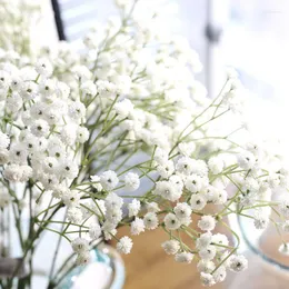 زهور الزهور البيضاء طفل التنفس الاصطناعي لزفاف الزفاف لحفلات الحفلات تزداد الزهور عالية الجودة