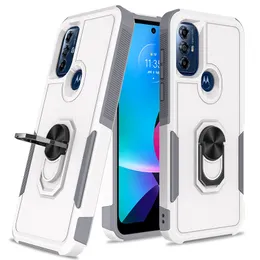 Kickstand telefonfodral för Moto G Stylus G 5G 2022 G Pure TPU PC 2 i 1 Ring skyddande stötsäkert omslag