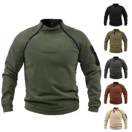 Men's T Shirts 2023 Men Winter Fleece Jacket Parka Men's Coat Casual Tactical Army Outwear Thick Warm Bomber Military Hoodie Man Clothes