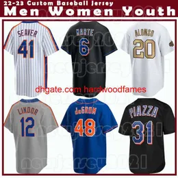 Jacob DeGrom Baseball Pete Alonsoy Jersey Francisco Lindor S Max Scherzer Chris Bassitt Starling Marte Keith Hernandez Darryl Strawberry Jeff McNeil