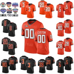 NCAA College Oklahoma State Cowboys 축구 49 Matt Ammendola Jersey 5 Justice Hill 28 James Washington 3 Marcell Ateman 17 Dillon Stoner 14 Balous 45 Chad Whitener