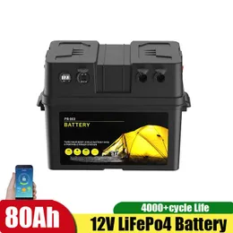 Multifunktionale Batterie 80Ah Tragbare Outdoor Selbstfahren Reise Netzteil Fahrzeug Boot USB Fahrzeug 12V Auto Ladegerät