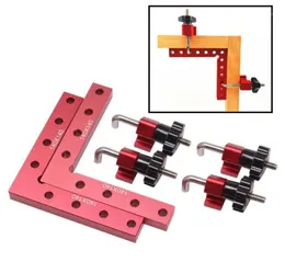 Professional Hand Tool Sets Woodworking Adjustable Corner Clamping Ruler Aluminium Right Angle Clamps LShaped Auxiliary Fixture P1632525