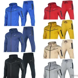 Tuta da uomo Autunno Abbigliamento sportivo con cappuccio Donna Manica lunga Felpa con cappuccio Pullover Pantaloni Leggings Tuta da 2 pezzi Tuta sportiva 2XL 3XL