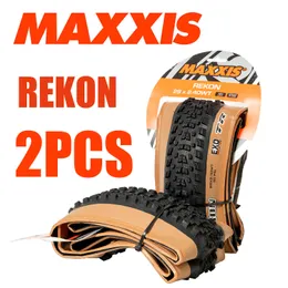 Bike Tires 2PCS/1PCS MAXXIS REKON(M349RU) 29x2.4WT EXO TR Bicycle Tire Rim 29 Mtb Tubeless FOLDABLE TIRE OF BICYCLE MTB Mountain Tyre 0213