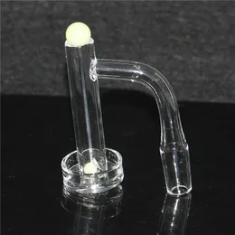 Narghilè Contral Tower Terp Slurper Quartz Banger Nail con tappo in carb di marmo di vetro e pilastro 10mm 14mm 18mm Joint 90 gradi Domeless Bangers per bong in vetro