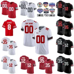 NCAA College Ohio State Buckeyes Football 18 Marvin Harrison Jr Jersey 2 EMEKA EGBUKA 8 CADE STOVER 9 JAYDEN BALLARD 12 LATHAN RANSOM