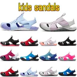 Bebek Ayakkabıları Siyah Platform Sandalet Çocuk Tasarımcı Ayakkabı Yaz Erkek Kızlar Tarafsız Çocuklar N6UV#