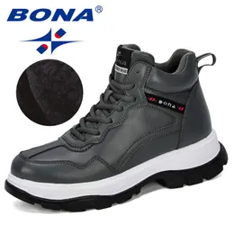 Bones Bona Fashion Style Women Snow Boots Женщины плюшевые сапоги на платформе зимняя женщина теплые ботильники Mujer Feminimo 230214