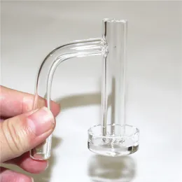 Beveled Edge Smoking Quartz Banger With 10mm 14mm 18mm Seamless Welded Auto Spinner Nail For GLass Water Bongs Dab Rigs