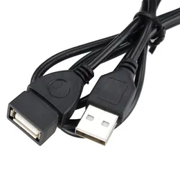 1M USB 2.0 خط كابل تمديد الذكور إلى سلك بيانات الإناث لكتاب الكمبيوتر المحمول قرص صلب