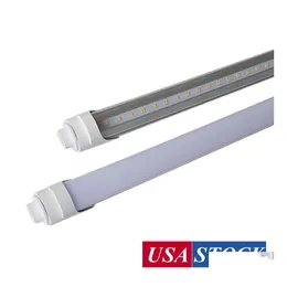 Rurki LED Pojedyncze szpilki R17D Wzrost podstawowy Light 96 -calowy chłodnica BBS 8 stóp 45W 72W T8 Światła 8 stóp Fluorescencyjna Rurka Zastąpienie Del DH60M