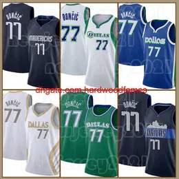 Luka Doncic Basketball Jerseys Zion 1 Williamson 77 Black 75th Anniversary 2023-2024 Dirk Nowitzki Mens City Blue Shirt 41