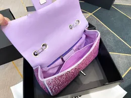 デコ162♡337♡専用ページ♡ DHgate.com:Chic Rhinestone Mini Flap Bag - Premium Leather