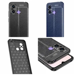 Lychee Grain Soft TPU Gel Hüllen für Xiaomi 13 Mi 12 Ultra Lite Redmi 12C K60E K60 Note 12 Pro Leechee Litchi Fashion Luxus Geschäftsmann Telefon stoßfeste Rückseite Haut