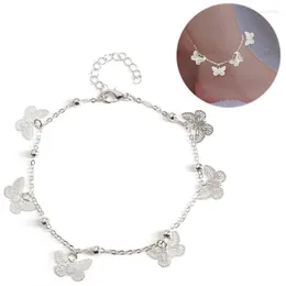 Cavigliere Cavigliera da donna Moda regolabile Farfalla Decor Bracciale alla caviglia da spiaggia Gioielli per piedi Per donne Accessori per ragazze