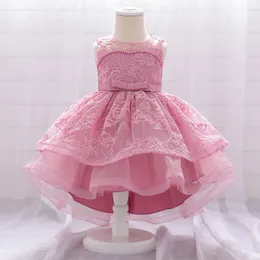 Girl's Dresses 2023 born Clothes Christening For Baby Party And Wedding Sequin 2 1 Year Birthday Princess 230214