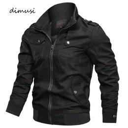 Mens Jackets DIMUSI Autumn Bomber Casual Male Army Military Cotton Slim Outwear Windbreaker Baseball Coats Clothing 230214
