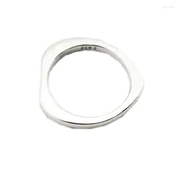 Cluster Ringe Original 925 Sterling Silber Klassische Modelle Herz Ring Klar CZ Passend für DIY Schmuck Frauen Artikel