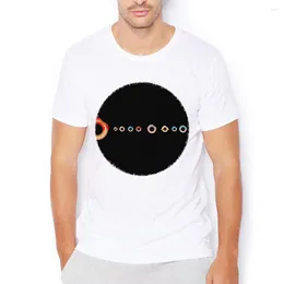 Camisetas masculinas Donut Donuts Planetas solares gravar camisa engraçada de geek homens homens casuais homme femme unissex streetwear tshirt impressão