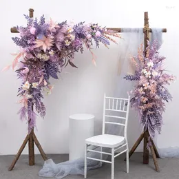 Dekoracyjne kwiaty romans Romans Romans sztuczny kwiat dekoracje ślubne festiwal tło tło arch