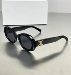 Sunglasses Sunglasses 2023 Retro cat's eye sunglasses for women CE's Arc de Triomphe oval French high street