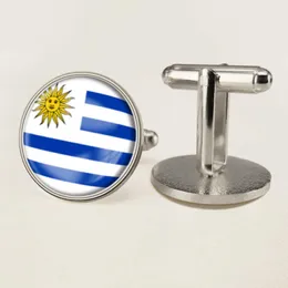 Urugwajowe spinki do mankietów flagowych na całym świecie flagi flagi narodowej garnitury garnitury Dekoracja do przyjęcia na imprezę rzemiosło upominkowe