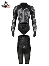 Wosawe Motorcycle All Body Armour Jacket Set Moto защитная броня и брюки Motocross Жилета.