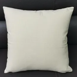 Partihandel 8 oz Natural Canvas Pillow Case 18x18 Plain Raw Cotton Brodery Blanks Pillow Cover Natural Cushion Cover Beige Canvas Pillow Case