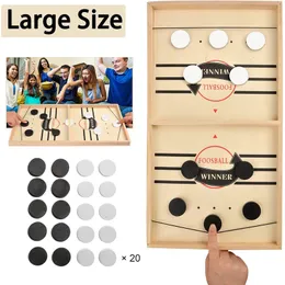 Foosball Table Fast Hockey Sling Puck Game Paced Sling Puck Winner Fun GoBang Toys Board-Game Party Game Toy for Adult Child Family Games 230213
