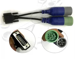 6Pin i 9 Pin Y Deutsch Kabel adaptera PN 405048 dla linku USB 125032 Diesel Truck Diagnostic Scanner Tools203W6688176