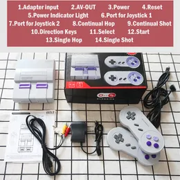 Host nost￡lgico Mini TV 660 Wii Console de jogos NES 8 bits Video Handheld para SNES Games Consoles com controladores de jogos duplos