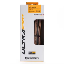 Reifen CONTINENTAL Ultra Sport 3 Original Pneu 700x28c Faltradreifen PureGrip Compound Schwarz/Braun Faltbar Skin Rennradreifen 0213