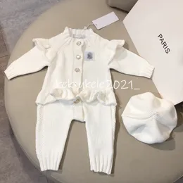 女の赤ちゃんの服かわいいロンパースとジャンプスーツ新生児プリンセスニットセーターロンパース幼児の女の子長袖の子供服