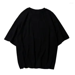 Camas de camisetas masculinas Camisa de verão Men 6xl Bust 145cm 5xl plus size sleeve algodão 5 cores