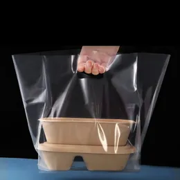 Transparent Packaging Bags Plastic Baking Cake Bread Dessert Food Packaging Takeaway Bags