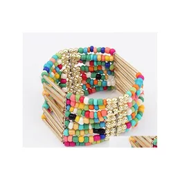 Perlenstränge Armband Armreif Für Frauen Männer Modeschmuck Gänseblümchen Murano Glas Kristall Charm Armbänder Europäischen Passt Perlen Tropfen Dhzsb