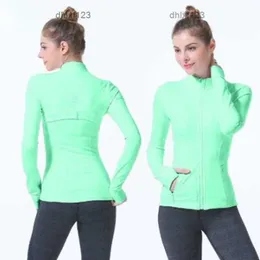 LU-088 2022 Yoga Jacket Women's Define Workout Sport Coat Fitness Sports Quick Dry Activewear Top Solid Zip Up Sweatshirt Sportwearst2s