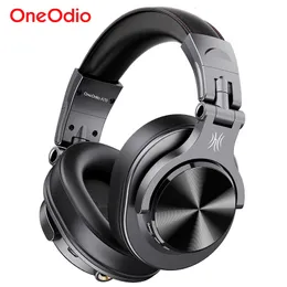 Cell Phone Earphones Oneodio Fusion A70 Bluetooth 5 2 Headphones Stereo Over Ear Wireless Headset Professional Recording Studio Monitor DJ 230214