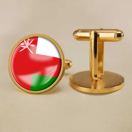 Oman National Flag Cufflinks ￶ver hela v￤rlden National Flag Cufflinks Suit Button Suit Decoration for Party Presenthantverk