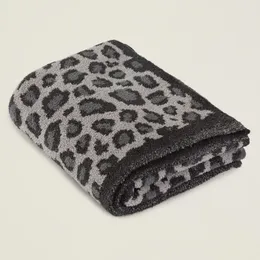 Leopard filt tryckt kast filtar hem soffa baby fleece filt badhandduk sovrum kontor tupplur rese bil luftkonditionering