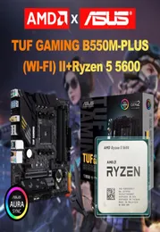 CPUS Ryzen 5 5600 CPU Game Processor R5 5600 Socket AM4 DDR4 CPUASUS TUF B550M más WiFi II Motor de placa base 230109734977555