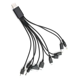 10 I 1 Multifunktion USB -kabel Telefonladdningsladdningsladdningskontakt för Samsung Nokia LG Motorola