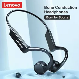 Cuffie Lenovo X4 TWS Conduzione ossea Cuffie Bluetooth Cuffie sportive Cuffie wireless impermeabili con microfono Curvetta Bass Hifi Stereo J230214