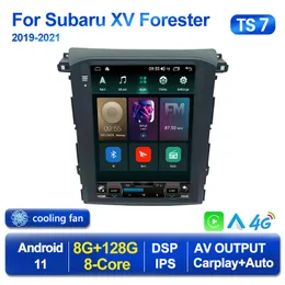 Samochodowy odtwarzacz dvd radiowy odtwarzacz multimedialny Android 11 dla Subaru Forester XV 2018 2019 2020 2021 styl Tesla Carplay nawigacja GPS Stereo 2din