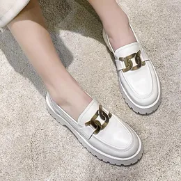 Dress Shoes AIYUQI Women Spring 2023 White Thick-soled Ladies Sneakers Genuine Leather Casual Trend Girl Students