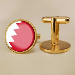 Bahrain National Flag Cufflinks ￶ver hela v￤rlden National Flag Cufflinks Suit -knappdr￤ktdekoration f￶r fest presenthantverk